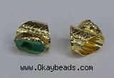 NGR377 15*20mm - 20*25mm freeform druzy agate rings wholesale