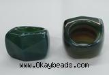 NGR44 20*30*35mm faceted freeform agate gemstone rings