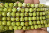 OPBS06 15 inches 8mm round green opal beads wholesale