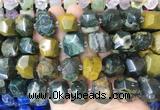 OSBS01 15 inches 12*16mm - 13*18mm faceted nuggets ocean jasper beads  OSBS01 15 inches 12*16mm - 13*18mm faceted nuggets ocean jasper beads
