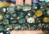 OSBS02 15 inches 12*16mm - 13*18mm faceted nuggets ocean jasper beads  OSBS02 15 inches 12*16mm - 13*18mm faceted nuggets ocean jasper beads