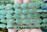 OVBS08 15 inches 8*12mm oval green aventurine gemstone beads wholesale