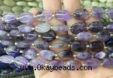 OVBS15 15 inches 10*14mm oval amethyst gemstone beads wholesale