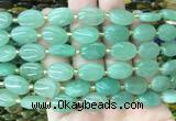 OVBS16 15 inches 10*14mm oval green aventurine gemstone beads wholesale