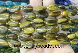 OVBS21 15 inches 10*14mm oval yellow tiger eye gemstone beads wholesale