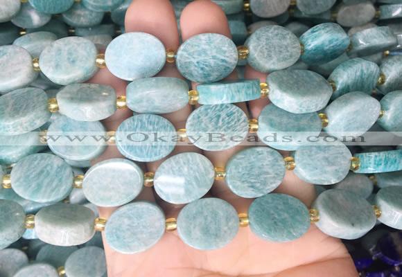 OVBS28 15 inches 13*18mm oval amazonite gemstone beads wholesale