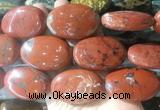 OVBS31 15 inches 30*45mm oval red jasper gemstone beads wholesale OVBS31 15 inches 30*45mm oval red jasper gemstone beads wholesale