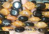 OVBS53 15 inches 15*20mm oval Agate gemstone beads wholesale OVBS53 15 inches 15*20mm oval Agate gemstone beads wholesale