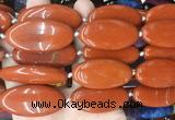OVBS66 15 inches 20*40mm oval red jasper gemstone beads wholesale OVBS66 15 inches 20*40mm oval red jasper gemstone beads wholesale