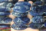 OVBS70 15 inches 20*40mm oval sodalite gemstone beads wholesale OVBS70 15 inches 20*40mm oval sodalite gemstone beads wholesale