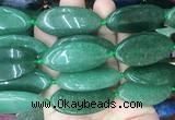 OVBS71 15 inches 20*40mm oval green aventurine gemstone beads wholesale OVBS71 15 inches 20*40mm oval green aventurine gemstone beads wholesale