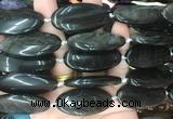 OVBS80 15 inches 20*40mm oval silver obsidian gemstone beads wholesale OVBS80 15 inches 20*40mm oval silver obsidian gemstone beads wholesale