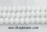 PBBS03 15 inches 15*20mm faceted rondelle white porcelain beads wholesale PBBS03 15 inches 15*20mm faceted rondelle white porcelain beads wholesale