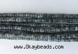 RBBS03 15 inches 2*4mm heishi black labradorite gemstone beads