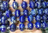 RBBS30 15 inches 13*18mm faceted rondelle Lapis lazuli gemstone beads RBBS30 15 inches 13*18mm faceted rondelle Lapis lazuli gemstone beads