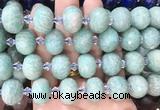 RBBS31 15 inches 13*18mm faceted rondelle amazonite gemstone beads RBBS31 15 inches 13*18mm faceted rondelle amazonite gemstone beads