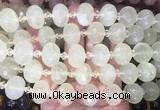 RBBS45 15 inches 13*18mm faceted rondelle lemon quartz beads wholesale RBBS45 15 inches 13*18mm faceted rondelle lemon quartz beads wholesale