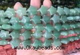 RGBS03 15 inches 16mm star green aventurine gemstone beads