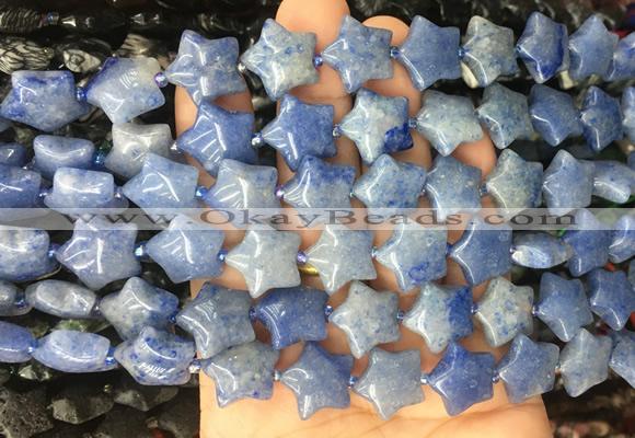 RGBS04 15 inches 16mm star blue aventurine gemstone beads