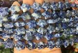 RGBS06 15 inches 16mm star blue spot jasper gemstone beads