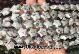 RGBS18 15 inches 16mm star kiwi jasper gemstone beads wholesale