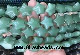 RGBS41 15 inches 20mm star green aventurine gemstone beads