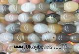 RIBS106 15 inches 13*18mm rice agate gemstone beads wholesale RIBS106 15 inches 13*18mm rice agate gemstone beads wholesale