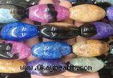 RIBS110 15 inches 18*40mm rice agate gemstone beads wholesale RIBS110 15 inches 18*40mm rice agate gemstone beads wholesale
