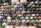 RIBS47 15 inches 6*8mm faceted rice American picture jasper beads wholesale RIBS47 15 inches 6*8mm faceted rice American picture jasper beads wholesale
