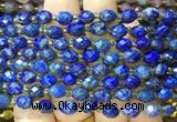 RIBS51 15 inches 6*8mm faceted rice Lapis lazuli beads wholesale RIBS51 15 inches 6*8mm faceted rice Lapis lazuli beads wholesale