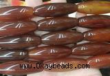RIBS79 15 inches 13*40mm rice agate gemstone beads wholesale RIBS79 15 inches 13*40mm rice agate gemstone beads wholesale