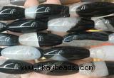 RIBS84 15 inches 13*40mm rice agate gemstone beads wholesale RIBS84 15 inches 13*40mm rice agate gemstone beads wholesale