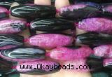 RIBS85 15 inches 13*40mm rice agate gemstone beads wholesale RIBS85 15 inches 13*40mm rice agate gemstone beads wholesale