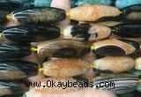 RIBS86 15 inches 13*40mm rice agate gemstone beads wholesale RIBS86 15 inches 13*40mm rice agate gemstone beads wholesale
