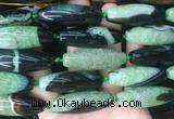 RIBS89 15 inches 13*40mm rice agate gemstone beads wholesale RIBS89 15 inches 13*40mm rice agate gemstone beads wholesale