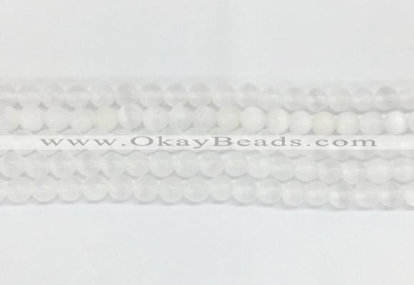 SEBS01 15 inches 6mm round selenite gemstone beads wholesale