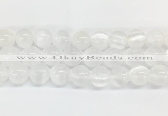 SEBS05 15 inches 14mm round selenite gemstone beads wholesale