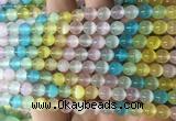 SEBS140 15 inches 6mm round colorful selenite gemstone beads wholesale SEBS140 15 inches 6mm round colorful selenite gemstone beads wholesale
