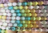 SEBS143 15 inches 6*9mm rice colorful selenite gemstone beads wholesale SEBS143 15 inches 6*9mm rice colorful selenite gemstone beads wholesale