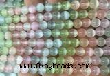 SEBS147 15 inches 6mm round colorful selenite gemstone beads wholesale SEBS147 15 inches 6mm round colorful selenite gemstone beads wholesale