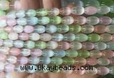 SEBS150 15 inches 6*9mm rice colorful selenite gemstone beads wholesale SEBS150 15 inches 6*9mm rice colorful selenite gemstone beads wholesale