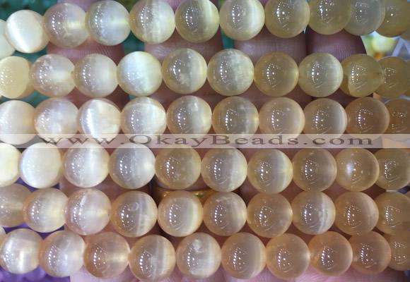 SEBS21 15 inches 8mm round selenite beads wholesale