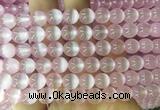 SEBS61 15 inches 8mm round selenite gemstone beads wholesale SEBS61 15 inches 8mm round selenite gemstone beads wholesale