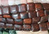 SRBS14 15 inches 20mm square brecciated jasper gemstone beads wholesale