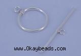 SSC02 5pcs 16mm donut 925 sterling silver toggle clasps