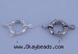 SSC203 5pcs 13.5mm 925 sterling silver spring rings clasps