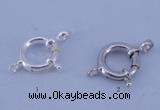 SSC206 5pcs 12mm 925 sterling silver spring rings clasps