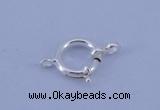 SSC207 5pcs 12.5mm 925 sterling silver spring rings clasps