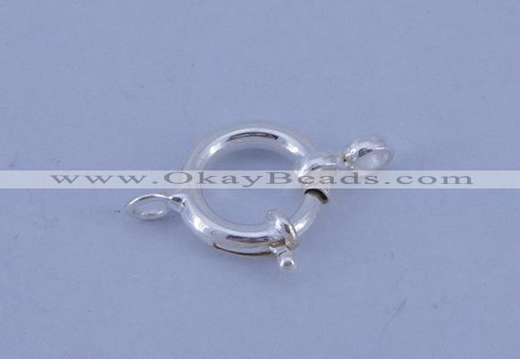 SSC207 5pcs 12.5mm 925 sterling silver spring rings clasps