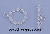 SSC22 5pcs 11mm donut 925 sterling silver toggle clasps